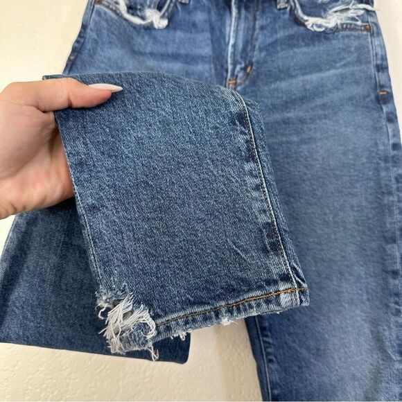 Agolde Toni Slim Distressed Ankle Jeans Size 24 - Picture 5 of 11